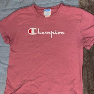 pink champion t shirt